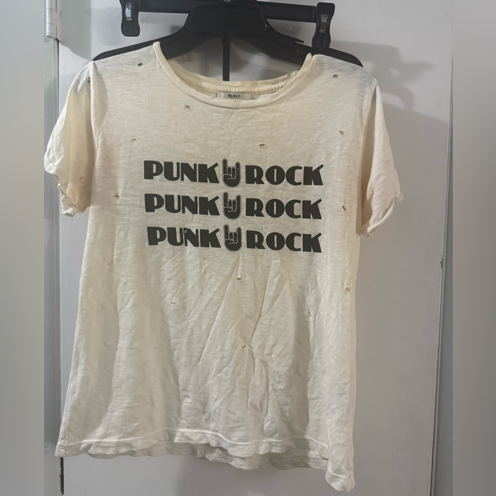 Forever 21 Medium Distressed Tee